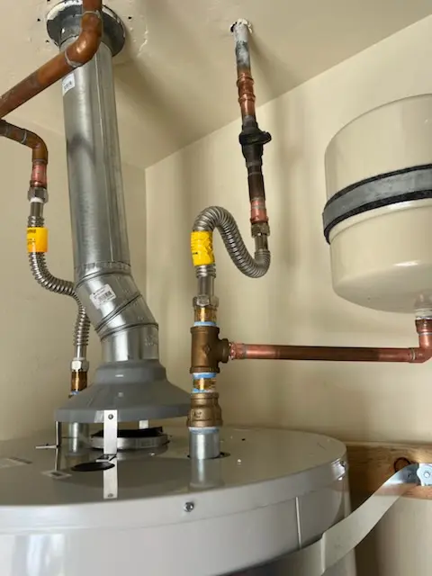 Water heater installation and plumbing repair in Doty